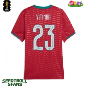 Portugal Vitinha #23 Hemmatröja Kvinnor VM 2026 Kortärmad